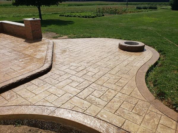 Decorative Cement Patio